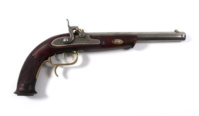 Steinschloßpistole, Ardesa - Spanien, Mod.: W. Parker of London 1810, Kal.: .45", - Sporting and Vintage Guns