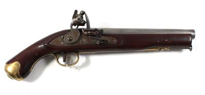 Steinschloßpistole, unbekannter Hersteller, Mod.: New Land Pattern flintlock pistol, Kal.: 17,3 mm, - Armi da caccia, competizione e collezionismo