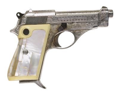 Pistole, Beretta, Mod.: 70 Luxusausführung, Kal.: 7,65 mm, - Jagd-, Sport- und Sammlerwaffen