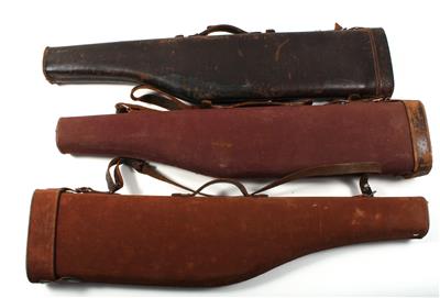 Konvolut bestehend aus drei Koffertaschen für Kipplaufwaffen, - Sporting and Vintage Guns