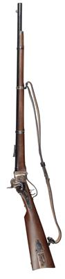 Perkussions-Hinterladebüchse, Pedersoli, Mod.: Sharps 3 - Bandmuskete 1859, Kal.: .54", - Sporting and Vintage Guns