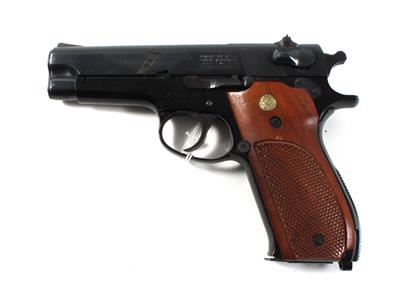 Pistole, Smith  &  Wesson, Mod.: 39-2, Kal.: 9 mm Para, - Jagd-, Sport- und Sammlerwaffen