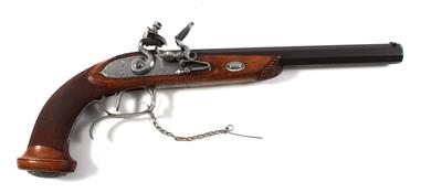 Steinschloßpistole, unbekannter, italienischer Hersteller, Mod.: Le Page, Kal.: 11,4 mm, - Armi da caccia, competizione e collezionismo