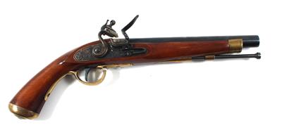 Steinschloßpistole, unbekannter spanischer Hersteller, Kal.: 11,4 mm, - Jagd-, Sport- und Sammlerwaffen