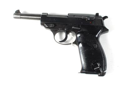 Pistole, Mauser - Oberndorf, Mod.: Walther P38 des österreichischen Bundesheeres, Kal.: 9 mm Para, - Jagd-, Sport- und Sammlerwaffen