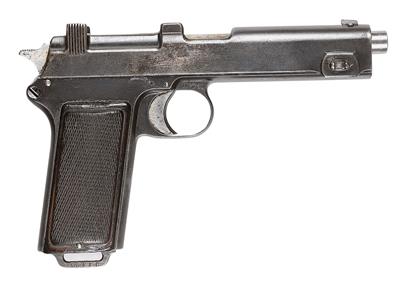 Pistole, Steyr, Mod.: Repetierpistole M.12 der deutschen Polizei (Pistole M.12(ö)), Kal.: 9 mm Para, - Armi da caccia, competizione e collezionismo