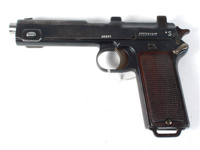 Pistole, Steyr, Mod.: Repetierpistole M.12, Kal.: 9 mm Steyr, - Lovecké, sportovní a sběratelské zbraně