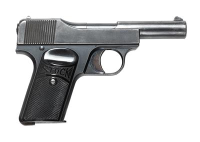 Pistole, Franz Stock - Berlin, Mod.: Taschenpistole, Kal.: 7,65 mm, - Jagd-, Sport- und Sammlerwaffen