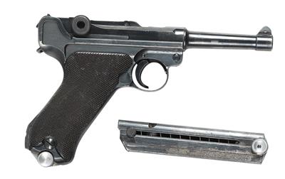 Pistole, Heinrich Krieghoff - Suhl, Mod.: P08, Kal.: 9 mm Para, - Jagd-, Sport- und Sammlerwaffen