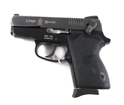 Pistole, Smith  &  Wesson, Mod.: CS9, Kal.: 9 mm Para, - Lovecké, sportovní a sběratelské zbraně