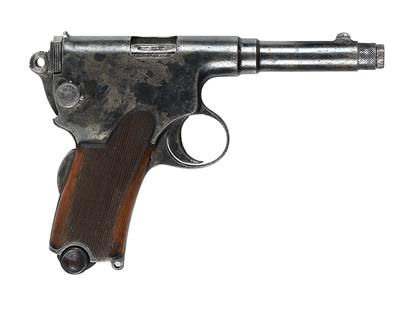 Pistole, Ungarische Waffen- und Maschinenfabriks AG - Budapest, Mod.: Gendarmerie-Repetierpistole System Frommer 1910-I, Kal.: 7,65 mm Frommer kurz, - Jagd-, Sport- und Sammlerwaffen