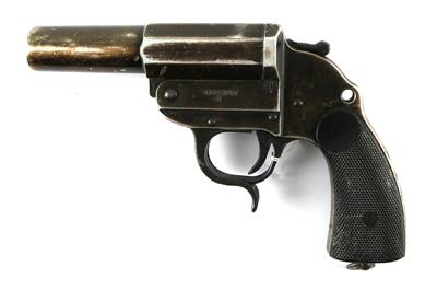 Leuchtpistole, Erma, Mod.: Heeresmodell (in Verwendung bei der deutschen Polizei), Kal.: 4, - Jagd-, Sport- und Sammlerwaffen