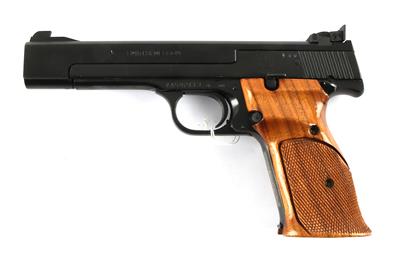 Pistole, Smith  &  Wesson, Mod.: 41, Kal.: .22 l. r., - Jagd-, Sport- und Sammlerwaffen