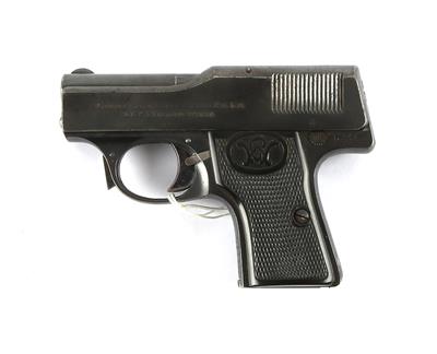 Pistole, Walther - Zella/Mehlis, Mod.: 1, 1. Ausführung, Kal.: 6,35 mm, - Jagd-, Sport- und Sammlerwaffen