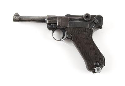Pistole, teilweise Mauser - Oberndorf, Mod.: P08, Kal.: 9 mm Para, - Lovecké, sportovní a sběratelské zbraně