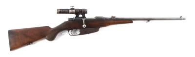 Repetierbüchse, Terni, Mod.: jagdlicher Mannlicher Carcano Kurzgewehr M 91/38 ('Fucile corto M 38'), Kal.: 6,5 x 52 mm Carc., - Armi da caccia, competizione e collezionismo