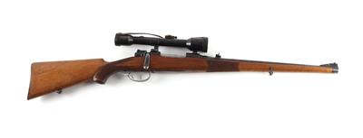 Repetierbüchse, unbekannter Hersteller, Mod.: jagdlicher Mauser 98, Kal.: vermutlich 7 x 57 mm, - Jagd-, Sport- und Sammlerwaffen