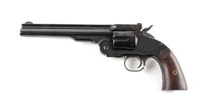 Revolver, Uberti (Navy Arms - Ridgefield), Mod.: Replik eines 'S & W'-Second Model Schofield S. A., Kal.: .45 Long Colt, - Jagd-, Sport- und Sammlerwaffen