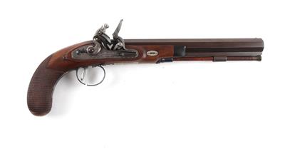 Steinschloßpistole, Hege - Überlingen, Mod.: John Manton  &  Sons, Kal.: .44", - Jagd-, Sport- und Sammlerwaffen