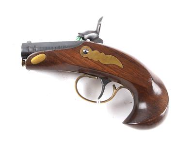 VL-Perkussionspistole, unbekannter, spanischer Hersteller, Mod.: Typ Philadelphia Derringer, Kal.: 12 mm, - Sporting and Vintage Guns