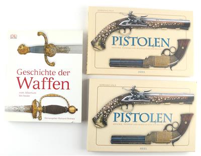 Konvolut 2 Bücher: 'Geschichte der Waffen' und 'Pistolen von 1550 bis 1913', - Lovecké, sportovní a sběratelské zbraně