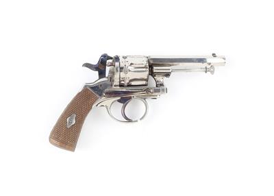 Revolver, unbekannter Hersteller möglich Gasser - Wien, Mod.: ähnlich einem zivilen Gasser-Zentralfeuerrevolver, vermutlich Kal.: 7,5 mm, - Sporting and Vintage Guns
