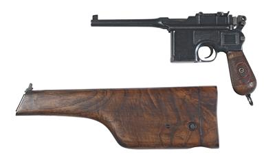 Pistole, Waffenfabrik Mauser - Oberndorf, Mod.: C96 M1912, Kal.: 9 mm Para, - Lovecké, sportovní a sběratelské zbraně