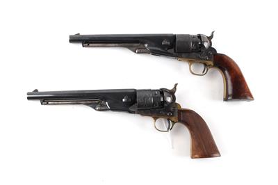 Zwei VL-Perkussionsrevolver, Uberti - Gardone und Euroarms Brescia, Mod.: Colt 1860 Army, Kal.: .44", - Jagd-, Sport- und Sammlerwaffen