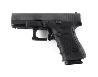 Pistole, Glock, Mod.: 19 Gen 4, Kal.: 9 mm Para, - Armi da caccia, competizione e collezionismo