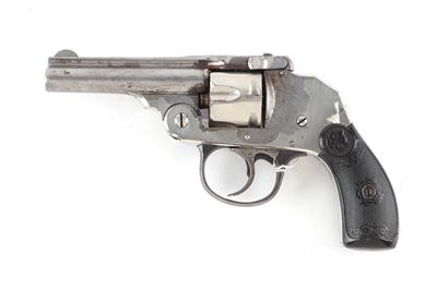 Revolver, Iver Johnson's Arms, Mod.: 1st Model Safety Automatic hammerless Revolver, Kal.: .32 S  &  W, - Lovecké, sportovní a sběratelské zbraně