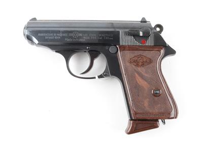 Pistole, Manurhin, Mod.: Walther PPK, Kal.: 7,65 mm, - Lovecké, sportovní a sběratelské zbraně