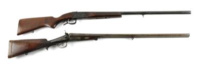 Konvolut einläufige Kipplaufflinte Baikal, Mod.: IJ18M-M, Kal.: 12/70, und Hahn-Doppelflinte, Baikal, Kal.: 16, - Sporting and Vintage Guns