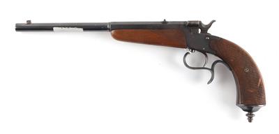 Scheibenpistole, unbekannter deutscher Hersteller, Kal.: vermutlich .22, - Jagd-, Sport- u. Sammlerwaffen