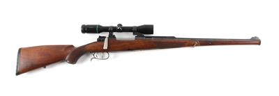 Repetierbüchse, unbekannter Ferlacher Hersteller, Mod.: jagdlicher Mauser 98 Stutzenschäftung, Kal.: 5,6 x 57, - Lovecké, sportovní a sběratelské zbraně