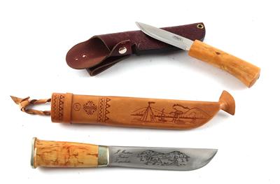 Konvolut aus zwei skandinavischen Messern, - Sporting and Vintage Guns