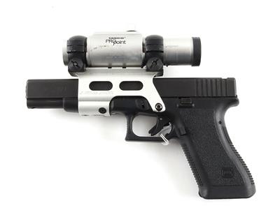 Pistole, Glock, Mod.: 17 L - zweite Generation mit Tasco ProPoint, Kal.: 9 mm Para, - Lovecké, sportovní a sběratelské zbraně