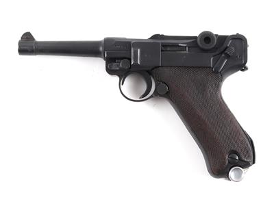 Pistole, DWM, Mod.: P08 der deutschen Polizei, Kal.: 9 mm Para, - Jagd-, Sport- u. Sammlerwaffen