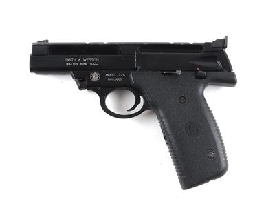 Pistole, Smith  &  Wesson, Mod.: 22A, Kal.: .22 l. r., - Jagd-, Sport- u. Sammlerwaffen