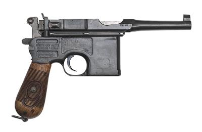 Pistole, Waffenfabrik Mauser - Oberndorf, Mod.: C96 vermutlich Reichswehr, Kal.: 9 mm Para, - Armi da caccia, competizione e collezionismo
