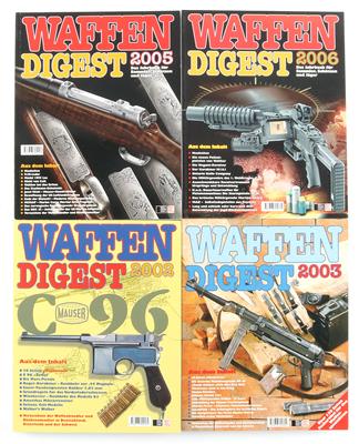 Großkonvolut aus Fachbüchern Waffen Digest, - Sporting and Vintage Guns