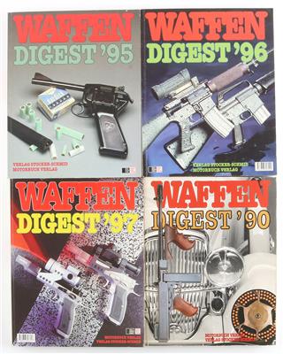 Großkonvolut aus Fachbüchern Waffen Digest, - Jagd-, Sport- und Sammlerwaffen