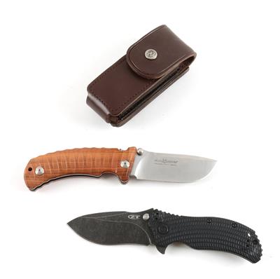 Konvolut aus Einhandklappmesser, ZT-Zero Tolerance, Designer Ken Onion und Strider, Mod.: 0300BW, - Sporting and Vintage Guns