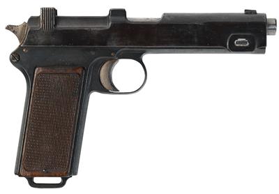 Pistole, Steyr, Mod.: Repetierpistole M.12 der deutschen Polizei (Pistole M.12(ö)) - Fertigung 1941, Kal.: 9 mm Para, - Jagd-, Sport- und Sammlerwaffen