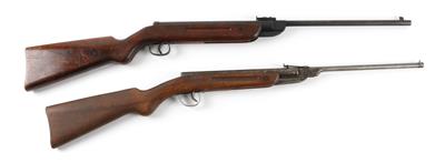 Druckluftgewehrkonvolut, Diana, Mod.: 22 und 25, Kal.: 4,5 mm, - Armi da caccia, competizione e collezionismo