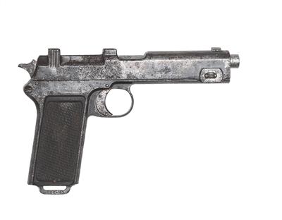 Pistole, Steyr, Mod.: Repetierpistole M.12 der deutschen Polizei (Pistole M.12(ö)) - Kleinserienfertigung 1935, Kal.: 9 mm Para, - Jagd-, Sport- und Sammlerwaffen