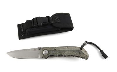 Einhandmesser mit Aufklapphilfe, Lone Wolf Knives - Made in USA, Mod.: William W. Harsey Design, - Armi da caccia, competizione e collezionismo