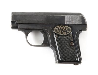 Konvolut aus Pistole, FN - Browning, Mod.: 1906 erste Ausführung, Kal.: 6,35 mm, und zwei Holstern, - Sporting and Vintage Guns