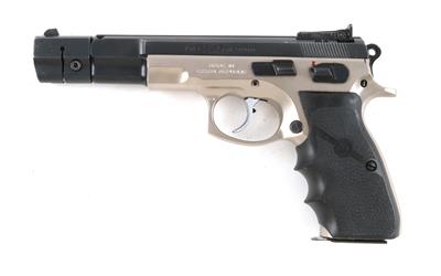 Pistole, CZ, Mod.: 75 bicolor mit Kompensator, Kal.: 9 mm Para, - Armi da caccia, competizione e collezionismo