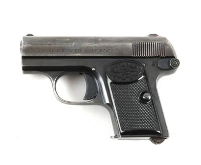 Pistole, Haenel - Suhl, Mod.: 1 (Schmeisser's Patent), Kal.: 6,35 mm, - Lovecké, sportovní a sběratelské zbraně