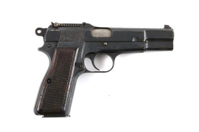 Pistole, FN - Browning, Mod.: 1935 HP Wehrmacht mit Tangentenvisier, Kal.: 9 mm Para, - Armi d'ordinanza